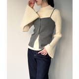 釦ニットビスチェ＋クルーネックリブニットset | JUNOAH | 詳細画像7 