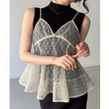 ラメ刺繍チュールキャミビスチェ | JUNOAH | 詳細画像3 
