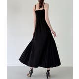イレヘムプリーツキャミワンピース(薄手、裏地なし) | JUNOAH | 詳細画像7