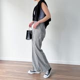 センタープレスギンガムチェックパンツ | JUNOAH | 詳細画像3