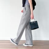 センタープレスギンガムチェックパンツ | JUNOAH | 詳細画像5