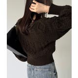 2wayワンショルケーブルショートニット | JUNOAH | 詳細画像10 