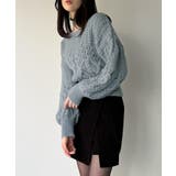 2wayワンショルケーブルショートニット | JUNOAH | 詳細画像14 