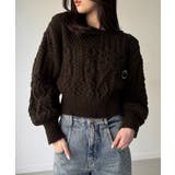 2wayワンショルケーブルショートニット | JUNOAH | 詳細画像9 