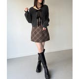 2wayベロアリボンシャギーニットカーディガン | JUNOAH | 詳細画像7 