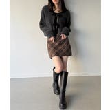 2wayベロアリボンシャギーニットカーディガン | JUNOAH | 詳細画像8 