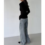 配色ラインビスチェデザインリブニット | JUNOAH | 詳細画像6 