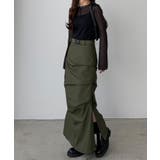 callautia ベルト付きサイドタックデザインスカート | JUNOAH | 詳細画像12