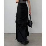 callautia ベルト付きサイドタックデザインスカート | JUNOAH | 詳細画像3