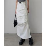 callautia ベルト付きサイドタックデザインスカート | JUNOAH | 詳細画像4