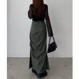 callautia ベルト付きサイドタックデザインスカート | JUNOAH | 詳細画像9