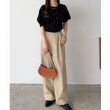 callautia パフスリーブラインストーンニット | JUNOAH | 詳細画像4 