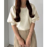 callautia パフスリーブラインストーンニット | JUNOAH | 詳細画像6 