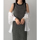 callautia メランジ配色ニットタンクワンピース | JUNOAH | 詳細画像2 