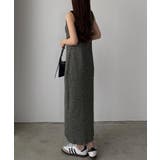 callautia メランジ配色ニットタンクワンピース | JUNOAH | 詳細画像4 