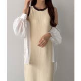 callautia メランジ配色ニットタンクワンピース | JUNOAH | 詳細画像6 