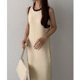 callautia メランジ配色ニットタンクワンピース | JUNOAH | 詳細画像7 