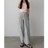 callautia ストライプワイドパンツ | JUNOAH | 詳細画像15 