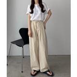 callautia ストライプワイドパンツ | JUNOAH | 詳細画像17 