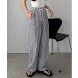 callautia ストライプワイドパンツ | JUNOAH | 詳細画像6 