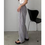 callautia ストライプワイドパンツ | JUNOAH | 詳細画像7 