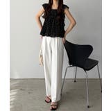 callautia 花柄ノースリーブフリルトップス | JUNOAH | 詳細画像4 