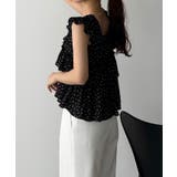 callautia 花柄ノースリーブフリルトップス | JUNOAH | 詳細画像5 