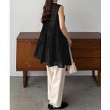 callautia シアーチェックティアードチュニック | JUNOAH | 詳細画像10