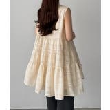 callautia シアーチェックティアードチュニック | JUNOAH | 詳細画像13