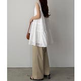 callautia シアーチェックティアードチュニック | JUNOAH | 詳細画像4