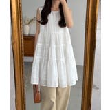 callautia シアーチェックティアードチュニック | JUNOAH | 詳細画像5