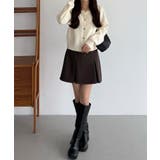 callautia 金ボタンパフスリーブショートニットカーディガン | JUNOAH | 詳細画像15 