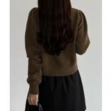 callautia 金ボタンパフスリーブショートニットカーディガン | JUNOAH | 詳細画像22 