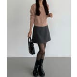 callautia 金ボタンパフスリーブショートニットカーディガン | JUNOAH | 詳細画像30 