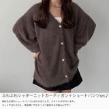 薄手ニットシャギーカーディガン+ショートパンツSET | JUNOAH | 詳細画像3