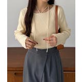 callautia ホルターネックリブニット | JUNOAH | 詳細画像13 