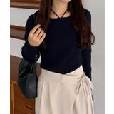 callautia ホルターネックリブニット | JUNOAH | 詳細画像14 