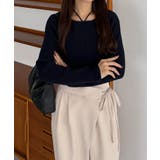 callautia ホルターネックリブニット | JUNOAH | 詳細画像16 