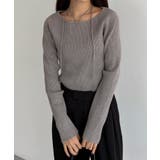 callautia ホルターネックリブニット | JUNOAH | 詳細画像19 