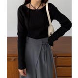 callautia ホルターネックリブニット | JUNOAH | 詳細画像4 