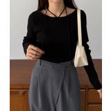 callautia ホルターネックリブニット | JUNOAH | 詳細画像5 