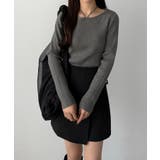 callautia ホルターネックリブニット | JUNOAH | 詳細画像7 