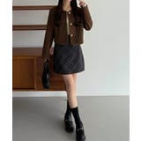 callautia ウールライクゴールドボタンノーカラージャケット | JUNOAH | 詳細画像19 