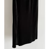 callautia ファスナースリットIラインべロアスカート（薄手、裏地なし） | JUNOAH | 詳細画像14 