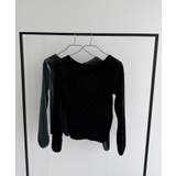 callautia バックオープンストーンベロアカットソー | JUNOAH | 詳細画像12