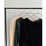 callautia バックオープンストーンベロアカットソー | JUNOAH | 詳細画像14