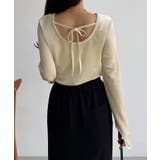 callautia バックオープンストーンベロアカットソー | JUNOAH | 詳細画像6