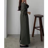 callautia 深カーブネックスウェットワンピース | JUNOAH | 詳細画像7 