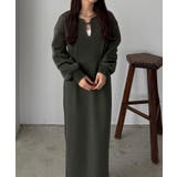 callautia 深カーブネックスウェットワンピース | JUNOAH | 詳細画像8 