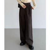 callautia 薄手ラップリボンスラックスパンツ（裏地無し） | JUNOAH | 詳細画像15 